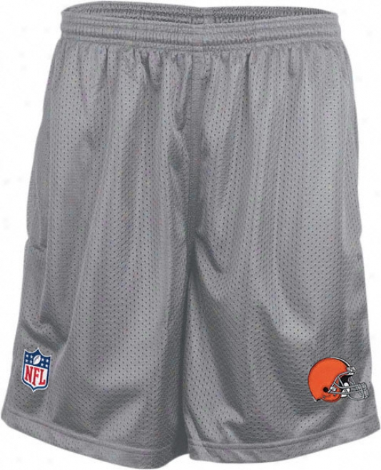 Clevdland Browns Grey oCaches' Sideline 2011 Mesh Shorts