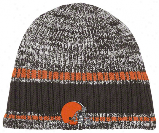 Cleveland Browns Knit Hat: Heathered Uncuffed Knit Hat