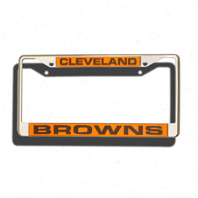 Cleveland Browns Laser Chrome License Plate Frame