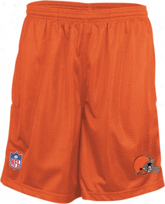 Cleveland Browns Orange Coaches' Sideline 2011 Mesh Shorts