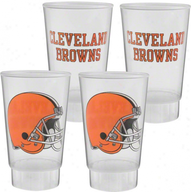 Cleveland Browns Plastic Tumbler 4-pack