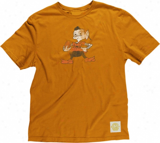 Cleveland Browsn Retro Sport Retro Logo Orange Super Soft T-shirt