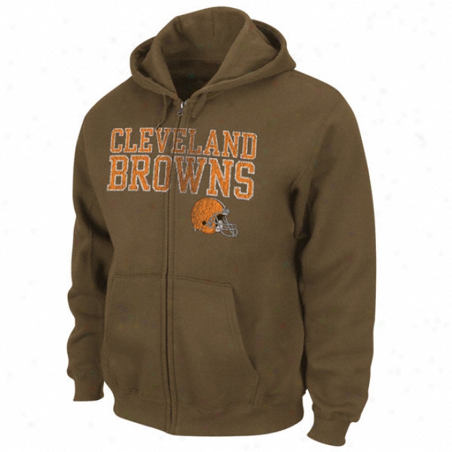 Cleveland Browns Touchback Iii Full-zip Hooded Sweatshirt