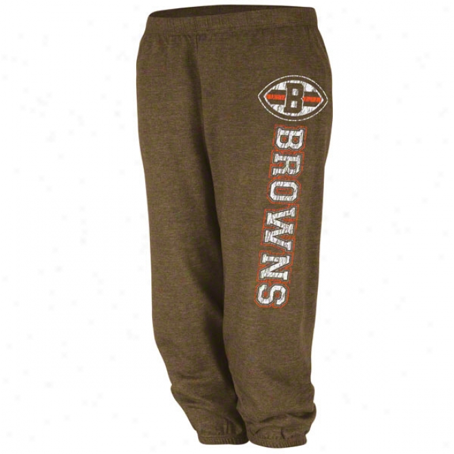 Cleveland Browns Women's Brown Sport Princess Pants