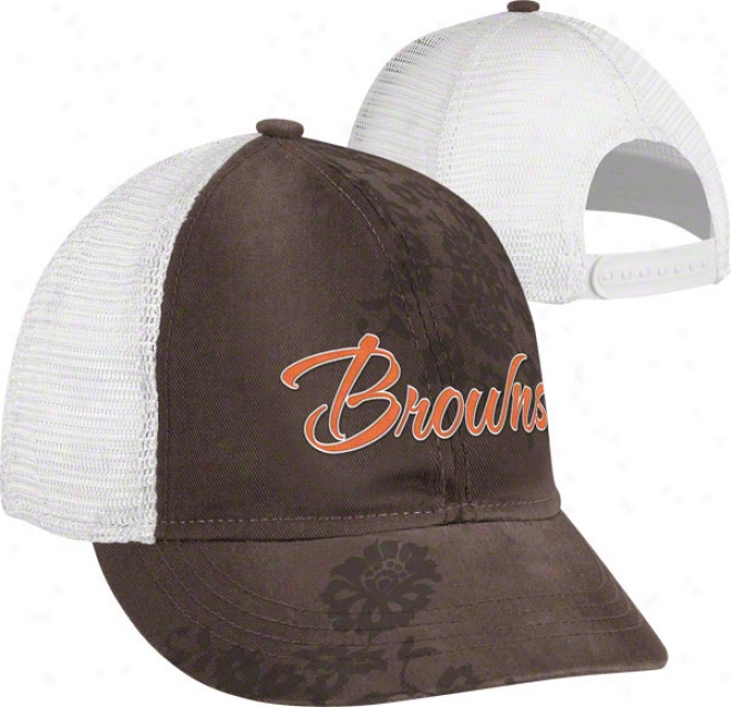 Cleveland Browns Women's Hat: Short Brim Adjustable Hat