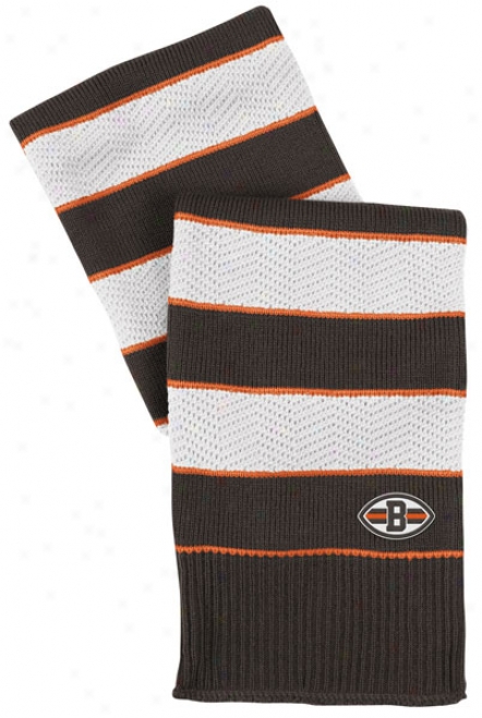 Cleveland Browns Women's Herringbone Striped Scarf