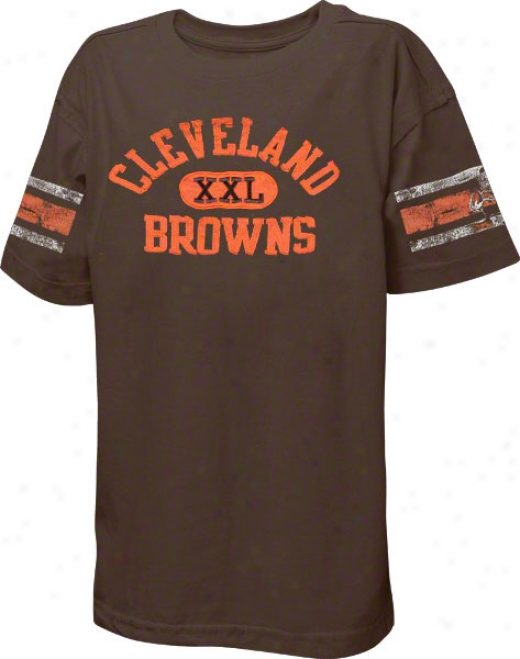 Cleveland Browns Youth Xxl Graphic Vintgae T-shirt