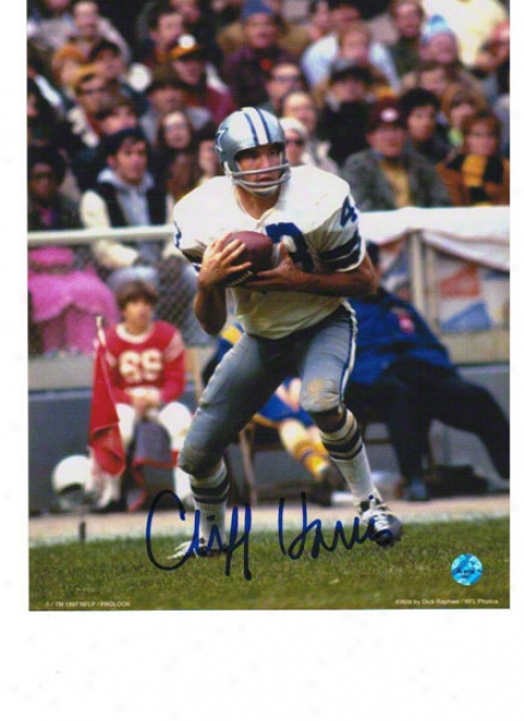 Cliff Harris Dallas Cowboys Autographed 8x10 Photo Interception