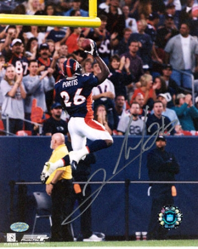 Clinton Portis Denver Broncos 8x10 Autographed Photograph