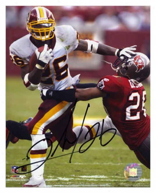 Clinton Portis Washington Redskins - Action2 - 8x10 Autographed Photograph