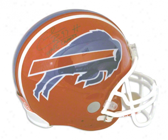 Cornelius Bennett Buffalo Bills Autographed Proline Helmet Inscribed 4x Afc Champs