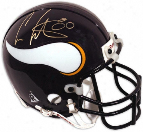 Cris Carter iMnnesota Vikings Autographed Mini Helmet