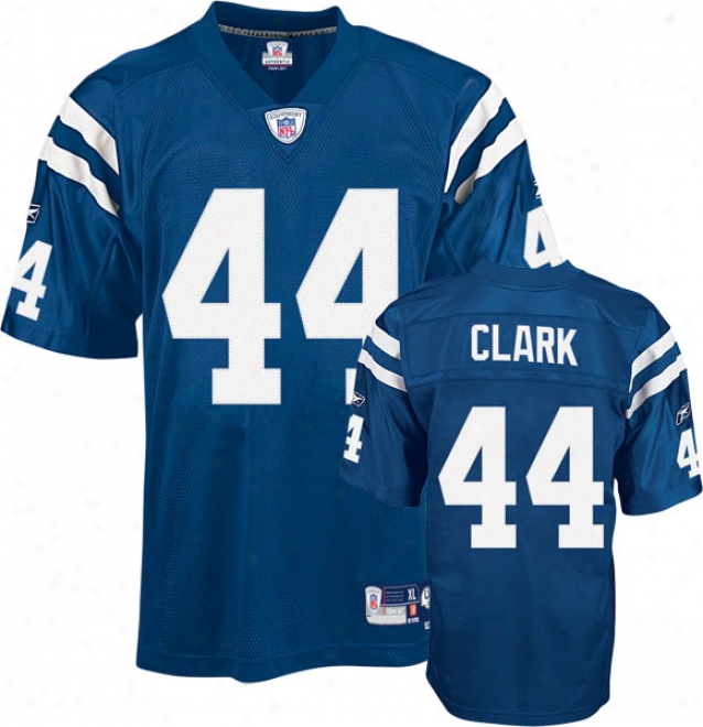 Dallas Clark Blue Reebok Nfl Premier Indianapolis Colts Jersey