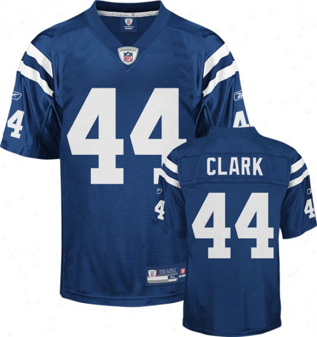 Dallas Clark Jersey: Reebok Blu eReplica #44 Indianapolis Colts Jersey