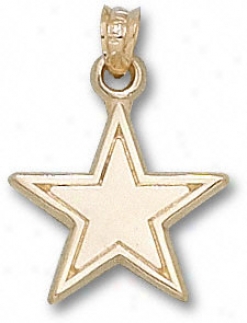 Dallas Cowboys 14k Gold Star 5/8'' Pendant