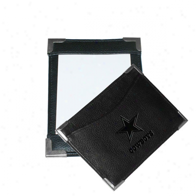 Dallas Cowboys Black Leather Pocket Jotter