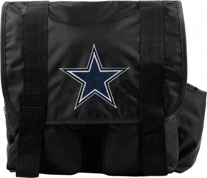 Dallas Cowboys Black Sitter Diaper Bag