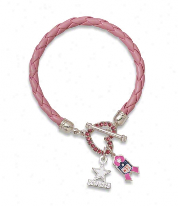 Dallas Cowboys Breast Cancer Awareness Bracelet