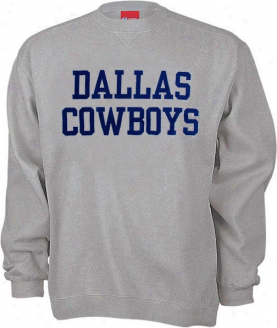 Dallas Cowboys Coaches Grey Crewneck Sweatshirt