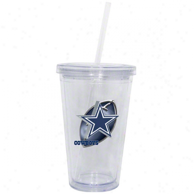 Dallas Cowboys Double Wall Tumbler With Straw