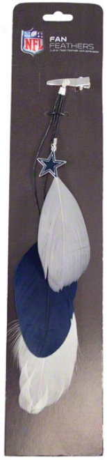 Dallas Cowboys Fan Feather Hair Clip