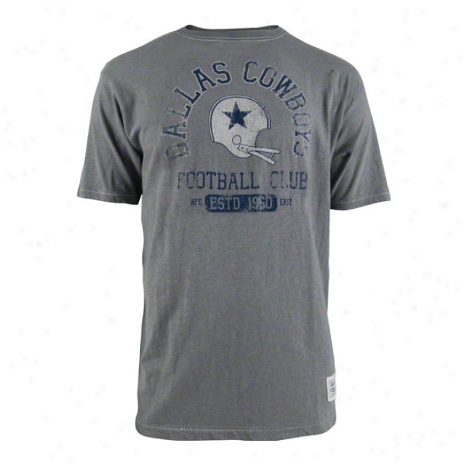 Dallas Cowboys Grey Bandit Slub Knit Tee