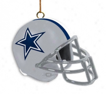 Dallas Cowboys Helmet Ornament 3 Pacl
