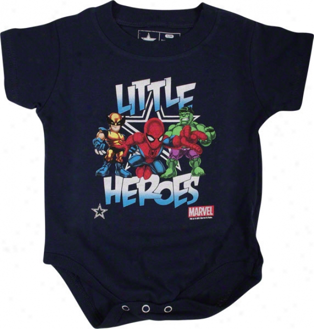 Dallas Cowboys Infant Navy Marvel Comics Little Hero Creeper