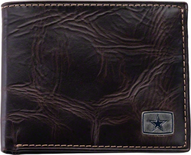 Dallas Cowboys Leather Roster Traveler Wallet