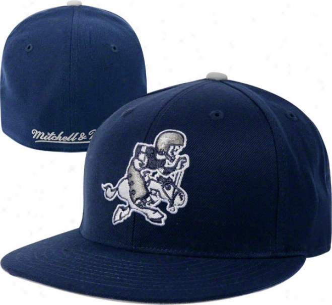 Dallas Cowboys Mitchell & Ness Alternate Throwback Logo Fitted Hat