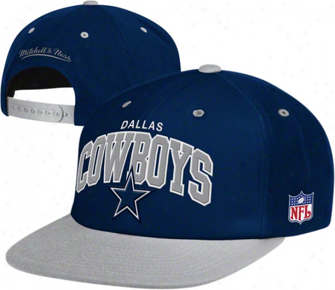 Dallas Cowboys Mitchell & Ness Throwback Arch W/logo Snapback Hat