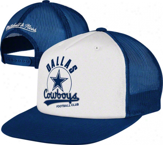 Dallas Cowboys Mitchell & Ness Throwback Meshback Snapback Adjustable Hat