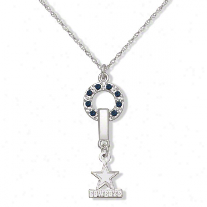 Dallas Cowboys Mvp Crystal Necklace