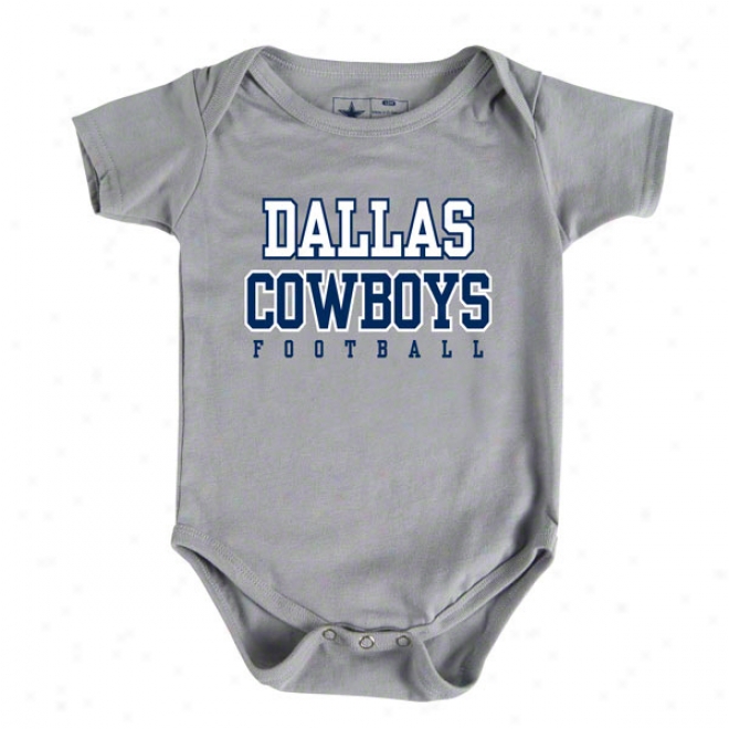 Dallas Cowboys Newborn Grey Practice Creeper