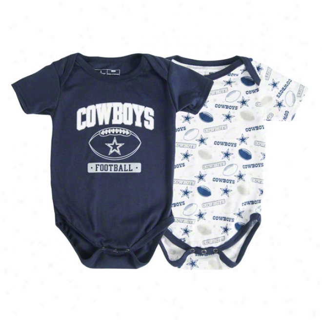 Dallas Cowboys Newborn Marco Polo Creeper 2-pack