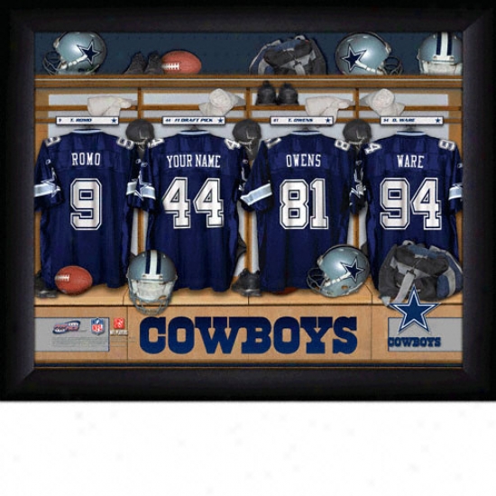 Dallas Cowboys Personalized Locker Room Print