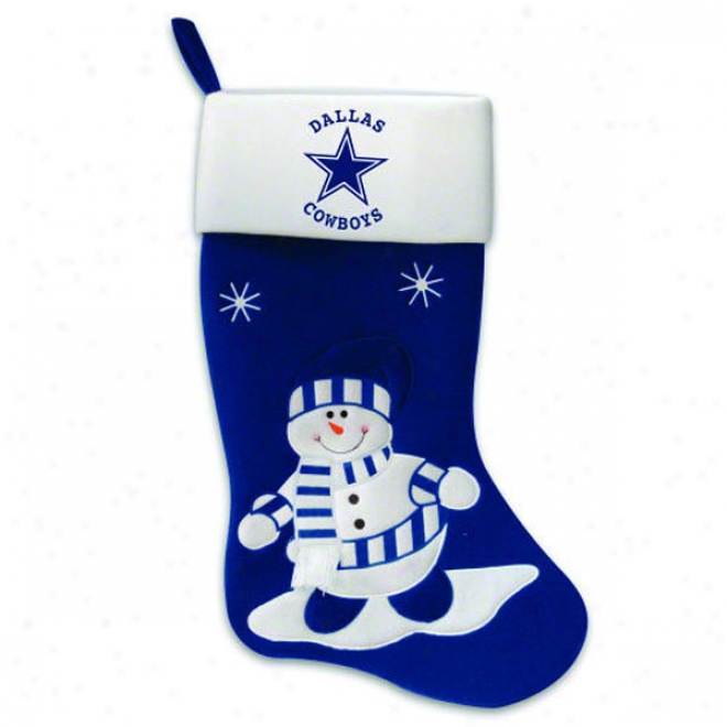 Dallas Cowboys Snowman Stocking