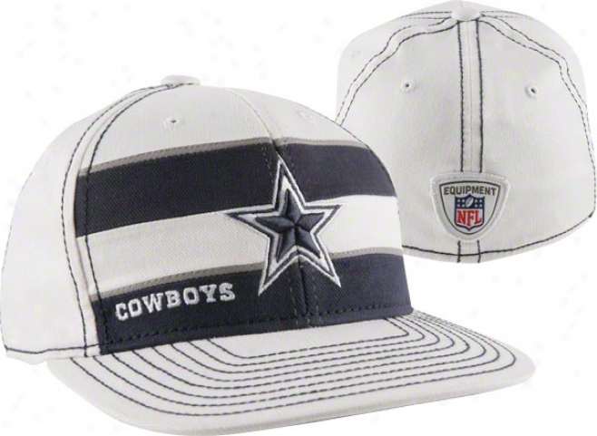 Dallas Cowboys White 2011 Youth Sideline Flex Hat