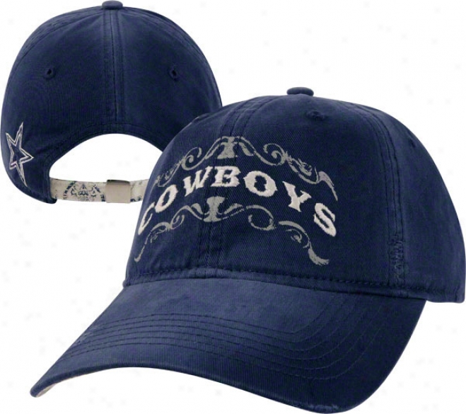 Dallas Cowboys Women's Hat: Paisley Slouch Adjustable Hat