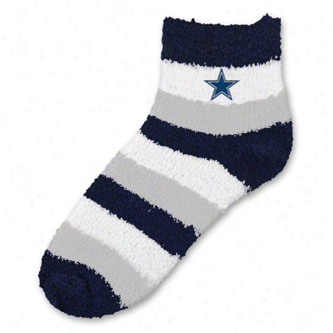 Dallas Cowboys Women'q Pro Stripe Sleep Soft Socks