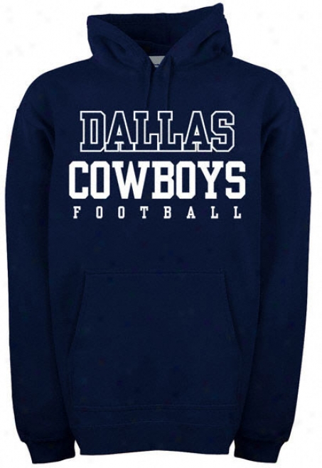 Dallas Cowboys Youth -navy- Practice Hooded Sweatshirt