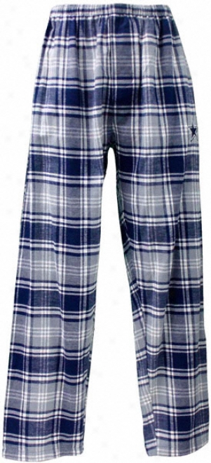 Dallas Cowboys Youth Navy/grey Flannell Plaid Pants