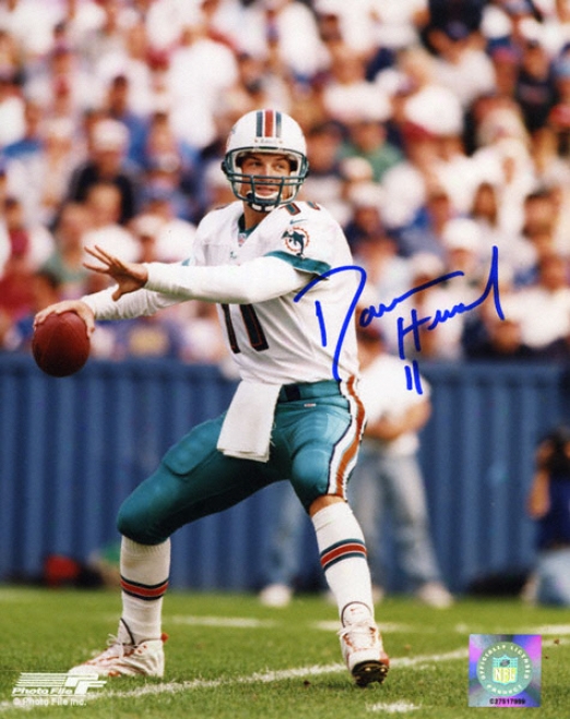 Damon Huard Miami Dolphins - Throwing - 8x10 Autographed Photograph