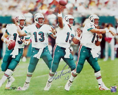 Dan Marino Miami Dolphins 4-exposure 16x20 Autographed Photograph