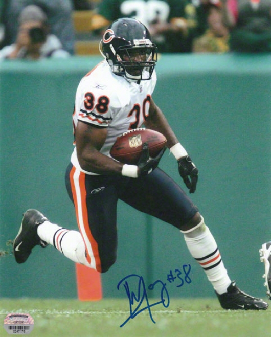 Danieal Manning Chicago Bears Autlgraphed 8x10 Photograph