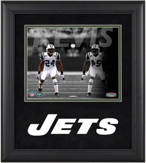 Darrelle Revis Framed Photograph  Particulars: 8x10, Reflsctions, New York Jets