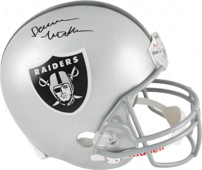 Darren Mcfadden Autographed Helmet  Details: Oakland Raiders, Riddell Replica Helmet