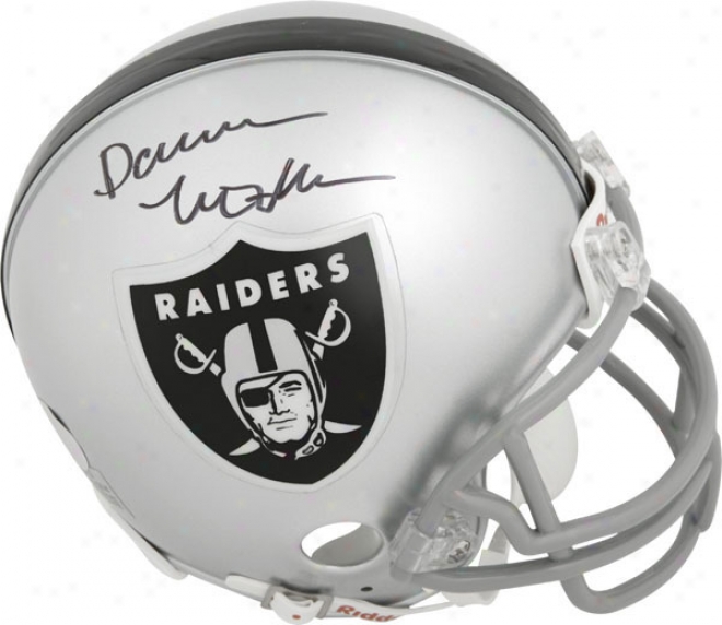 Darren Mcfadden Oaland Raiders Autographed Mini Helmet