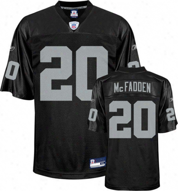Darren Mcfadden Youth Jersey: Reebok Wicked Replica #20 Oakland Raiders Jersey