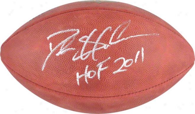 Deion Sanders Autographed Football  Particulars: Dallas Cowboys, Duke Pro Nfl Ball With &quothof 2011&quott Inscription